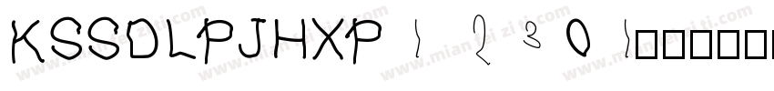 KSSDLPJHXP1 23 01字体转换